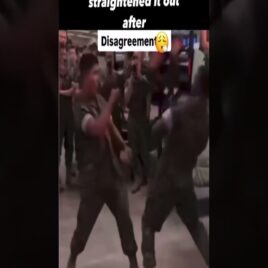 two soldiers settle their beef like men!