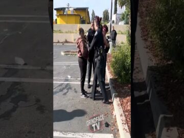 Police attacked teens waiting for a ride in Highland California #grindfacetv
